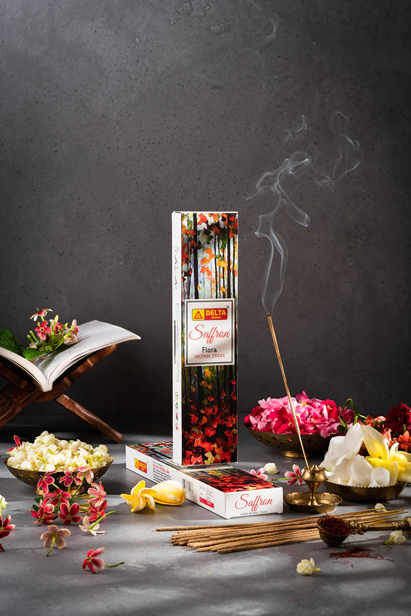 Saffron Incense Sticks Delta brand