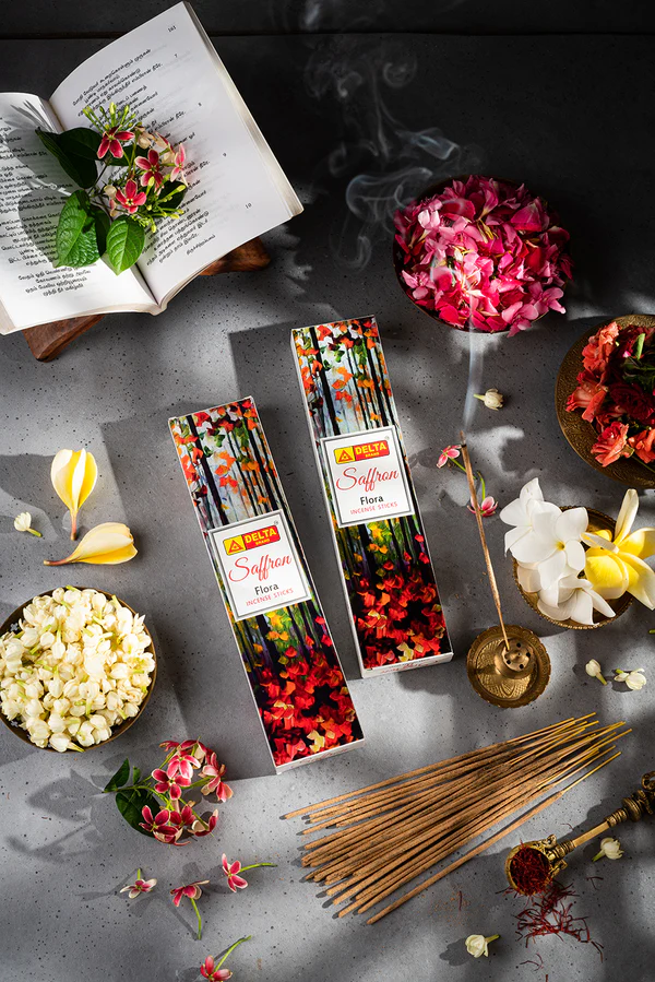 Saffron Incense Sticks Delta brand